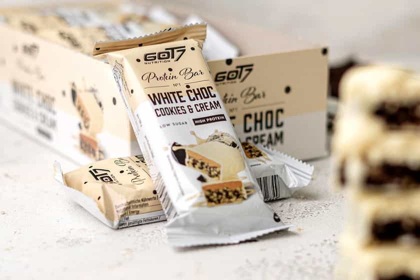 Got7 Nutrition Protein Bar White Chocolate Cookies Cream