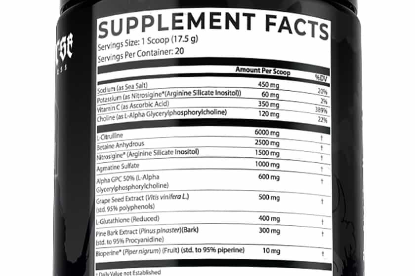 Norse Fitness Victorious Pumps Label