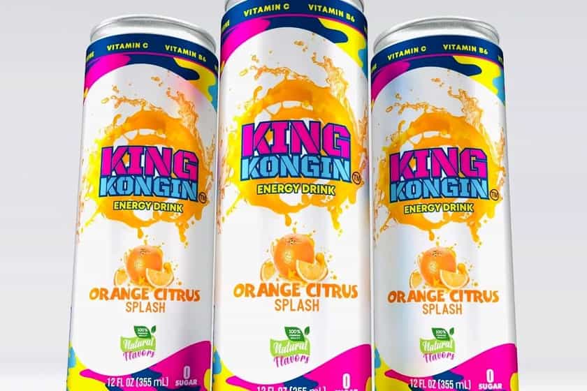Orange Citrus Splash King Kongin Energy Drink