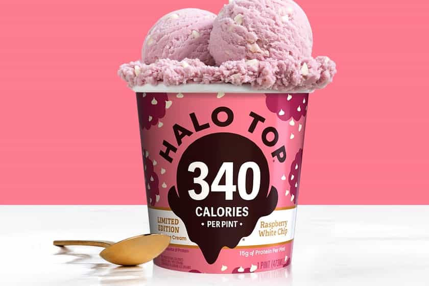 Raspberry White Chip Halo Top Ice Cream