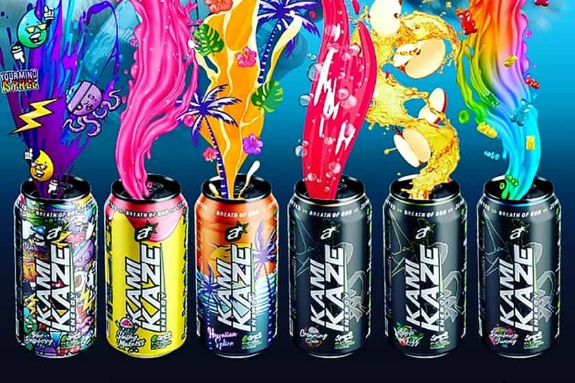 Blue Raspberry Kamikaze Energy Drink