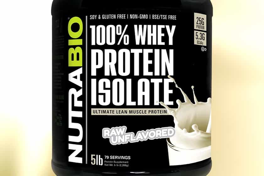 Nutrabio Raw Unflavored Whey Isolate