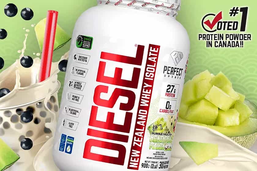 Perfect Sports Bubble Milk Tea Honeydew Melon Diesel