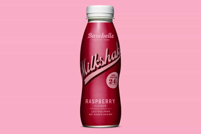 Raspberry Barebells Protein Milkshake