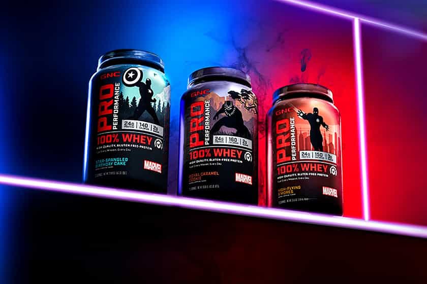 Gnc X Marvel Superhero Protein Powders