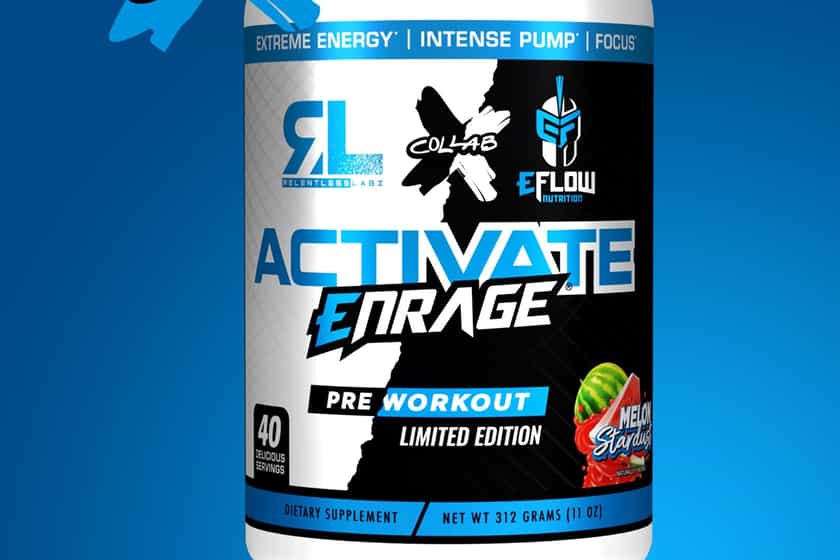 Relentless Labz Eflow Nutrition Activate Enrage