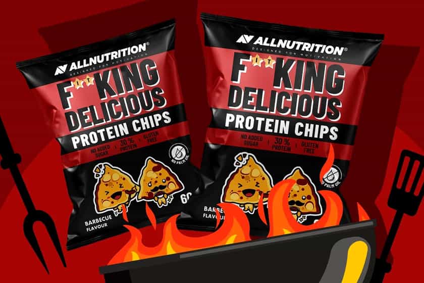 All Nutrition Barbecue Fitking Delicious Protein Chips
