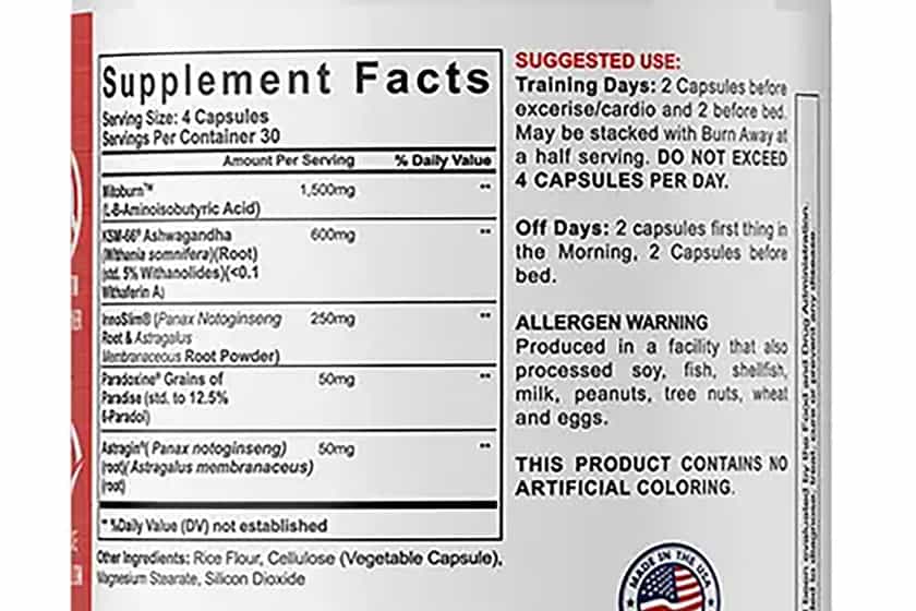 Like A Pro Supplements Anytime Burn V3 Label