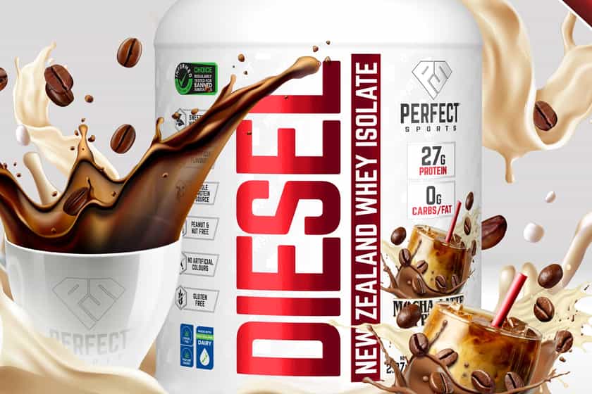 Perfect Sports Mocha Latte Diesel Protein Powder