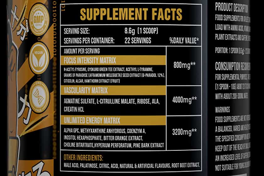 Bps Pharma Not4pussy Samurai Edition Label