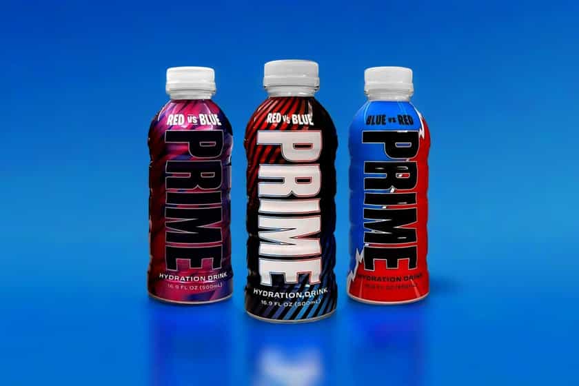 Red Vs Blue Prime Hydration Drinks