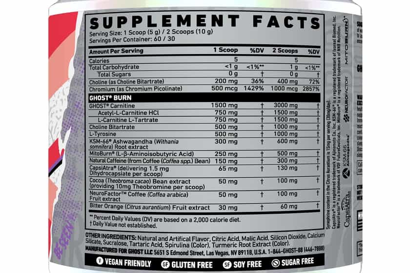 Ghost Burn V3 Label