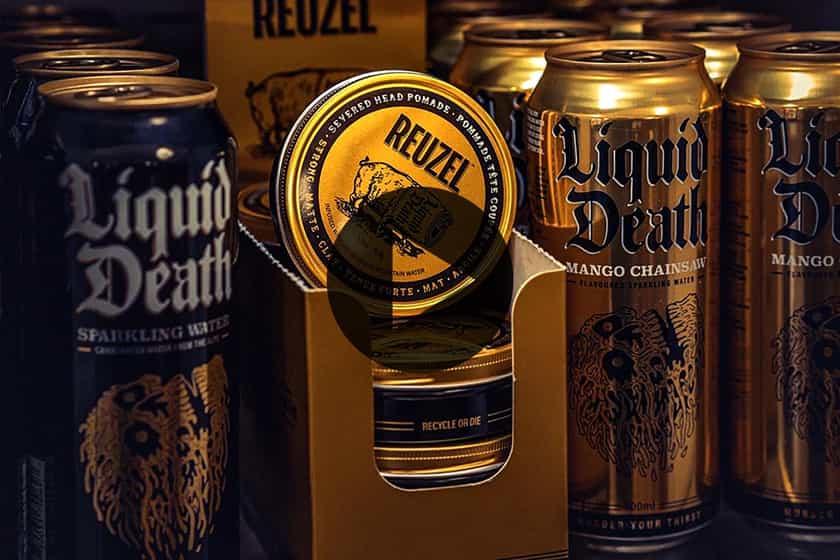 Liquid Death X Reuzel Pomade
