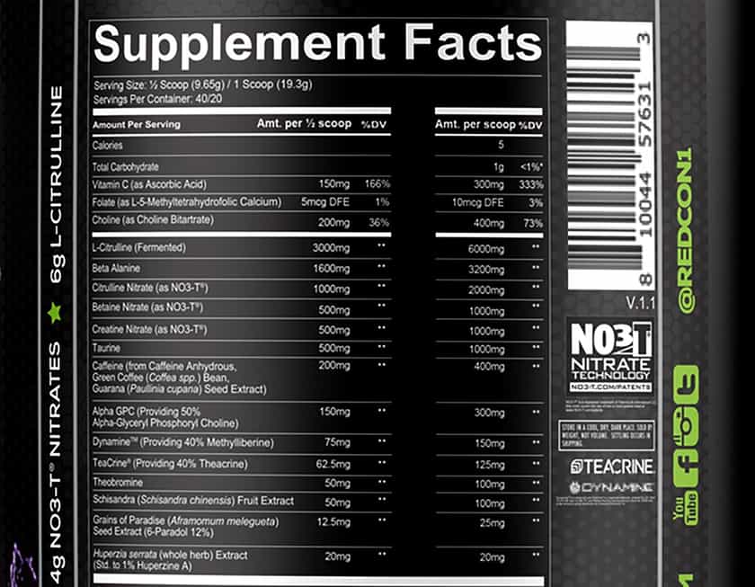 Redcon1 Updated Total War Black Ops Label