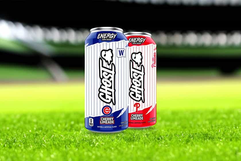 Cubs And Phillies Ghost Energy Drink