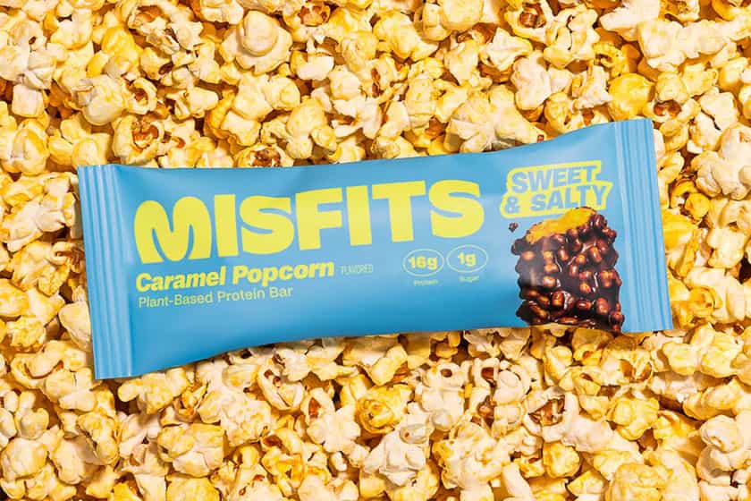 Caramel Popcorn Misfits Protein Bar