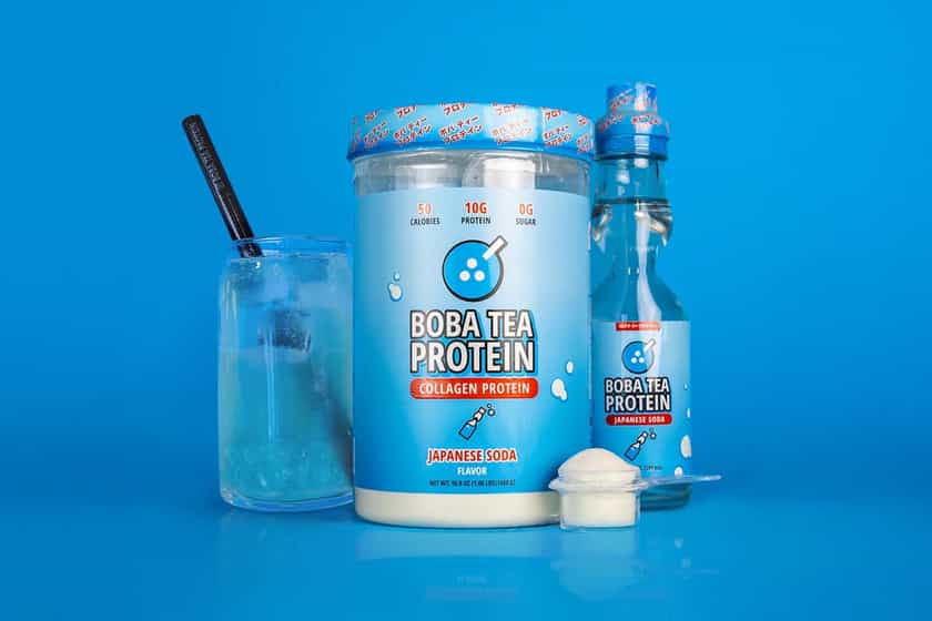 Boba Tea Protein Japanese Soda
