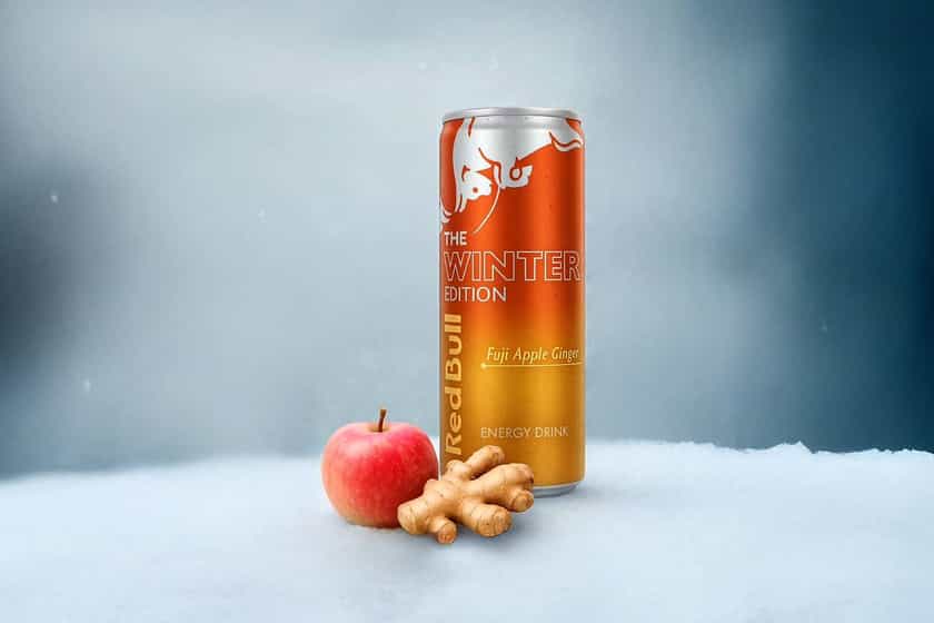 Fuji Apple Ginger Red Bull Energy Drink