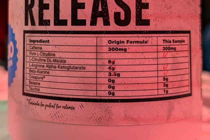 Myprotein Warning Not For Release Label