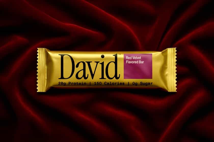 Red Velvet David Protein Bar