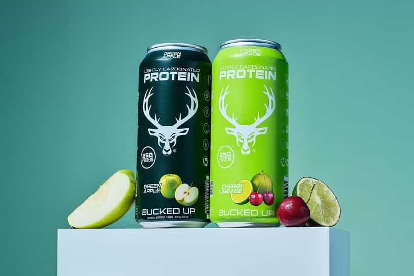 Bucked Up Green Apple Carbonated Protein Drink