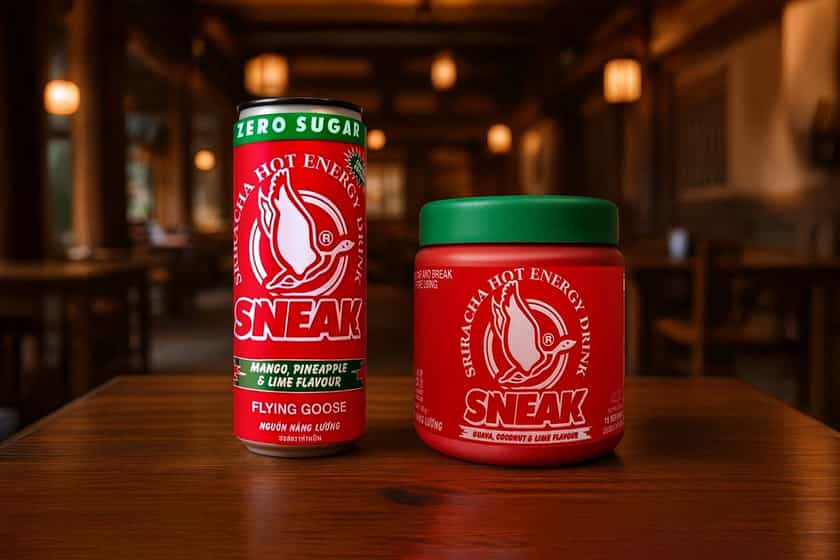 Sneak X Flying Goose Sriracha