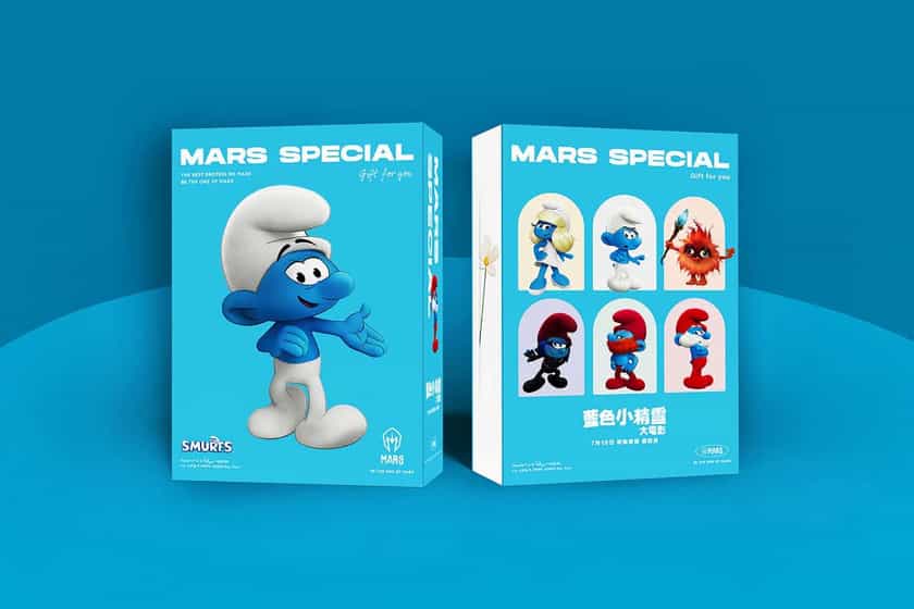 Mars X Smurfs Blueberry Protein Powder