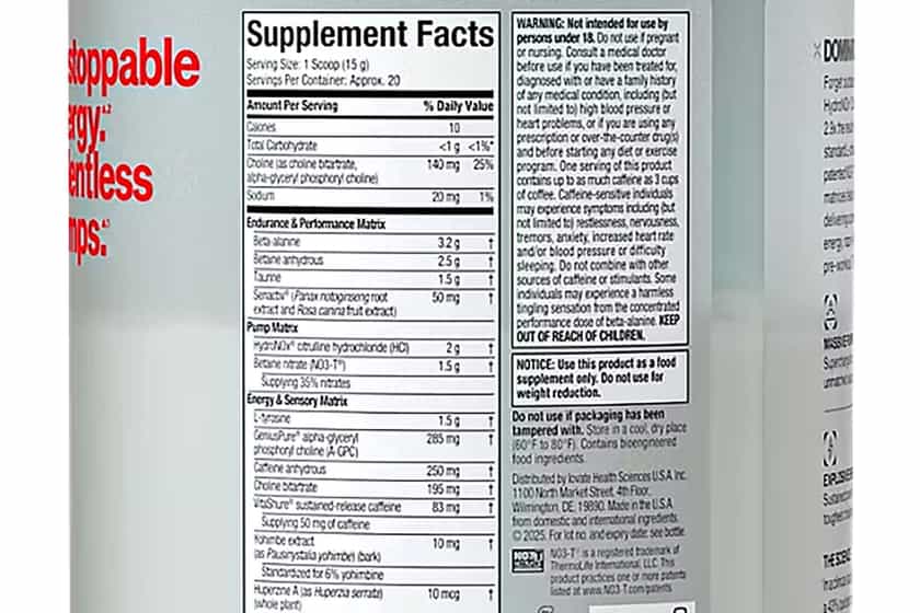 Muscletech Stacked Pre Label