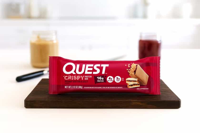 Peanut Butter And Jelly Quest Crispy Protein Bar