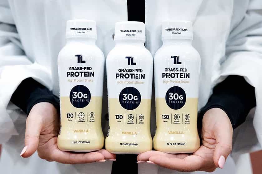 Transparent Labs Grass Fed Protein Shake