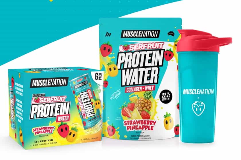 Muscle Nation Strawberry Pineapple Protein Water