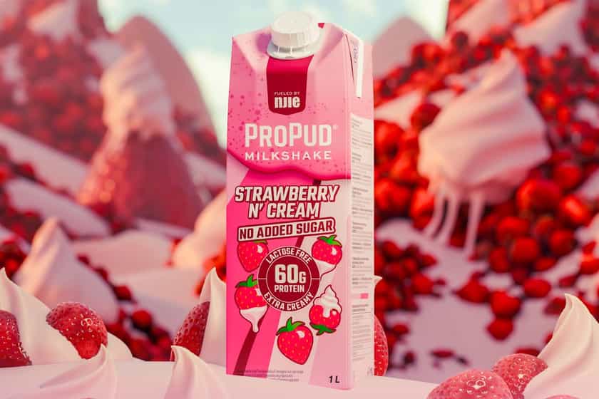 One Liter Strawberry Propud Milkshake
