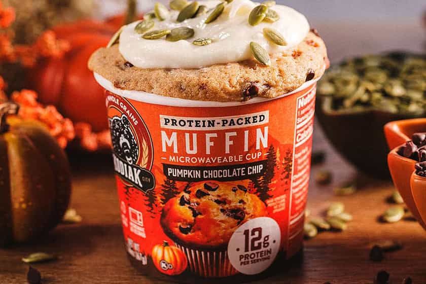 Pumpkin Chocolate Chip Kodiak Protein Muffin