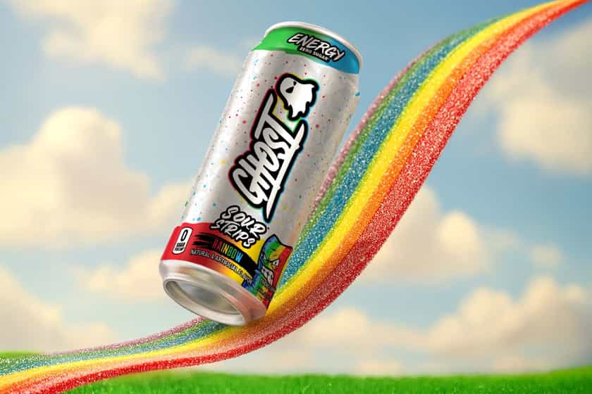 Rainbow Sour Strips Ghost Energy Is Back