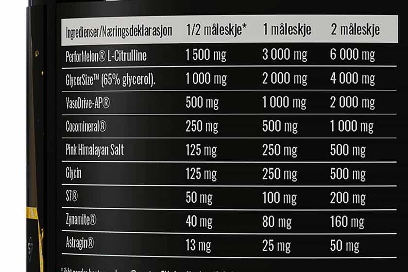 Unl Flow Pre Workout Label