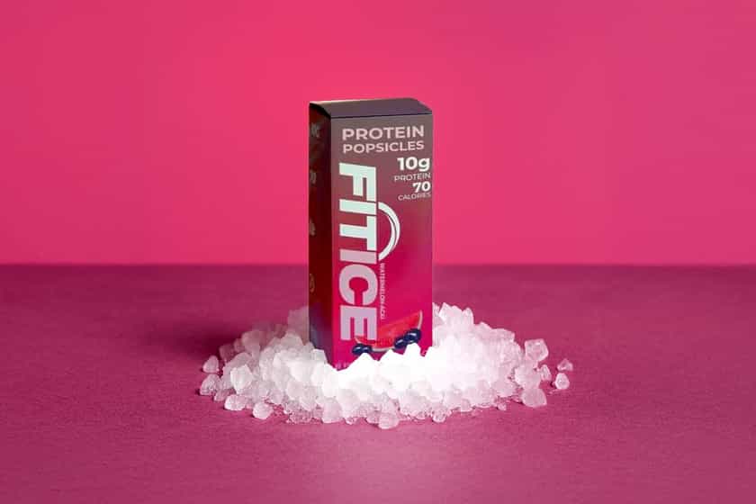 Watermelon Acai Fit Ice Protein Popsicles