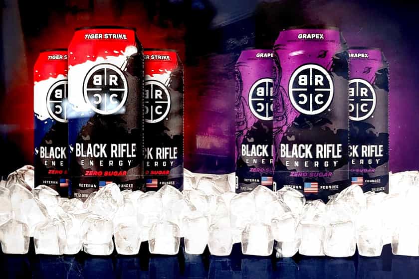 Grapex And Tiger Strike Black Rifle Energy Drinks