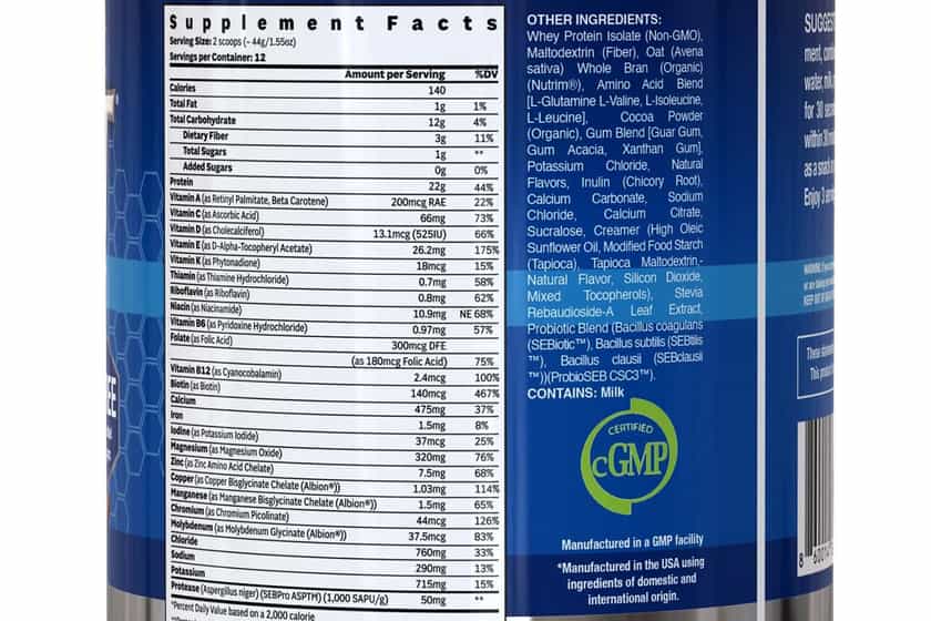 Eating Right Right Nutrition Shake Mix