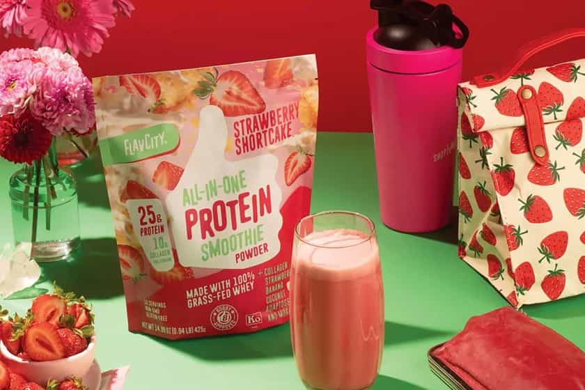 Flavcity Strawberry Shortcake All In One Protein Smoothie