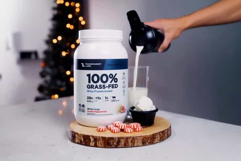 Transparent Vanilla Peppermint Grass Fed Whey