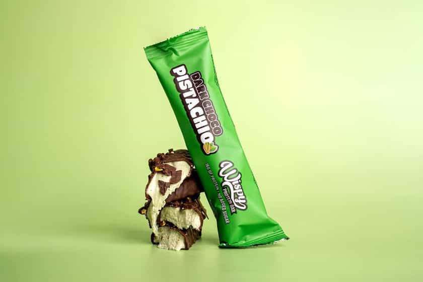 Dark Choco Pistachio Wispy Protein Bar