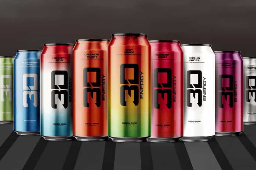Full Catalog Shot Of 3d Energy Drink