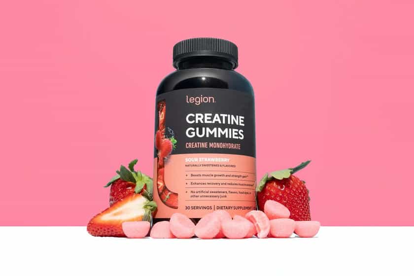 Legion Sour Strawberry Creatine Gummies