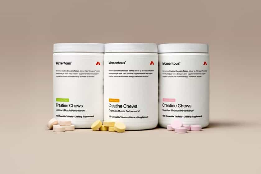 Momentous Strawberry Creatine Chews
