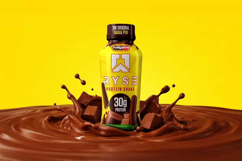 Fudge Pop Ryse Protein Shake