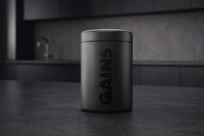 Gains Supplement Canister