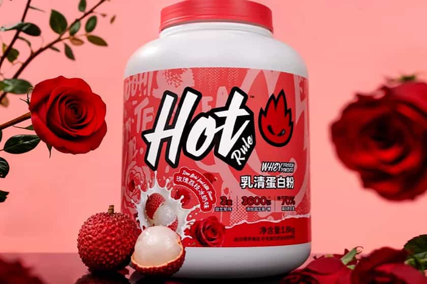 Hot Rule Rose Lichi Iced Milk Protein Powder