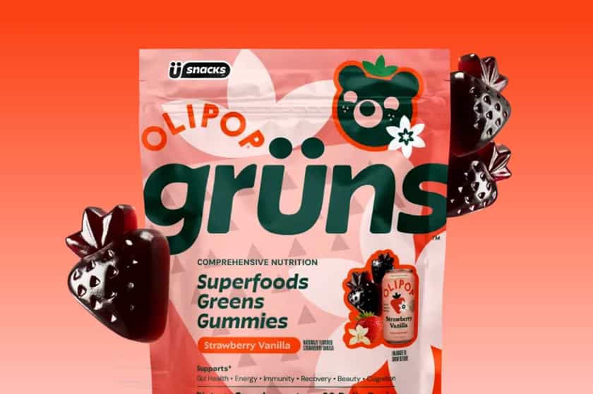 Gruns X Ollipop Strawberry Vanilla Superfoods