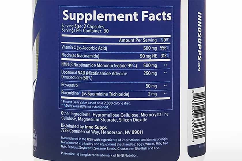 Inno Supps Nmn Plus Label