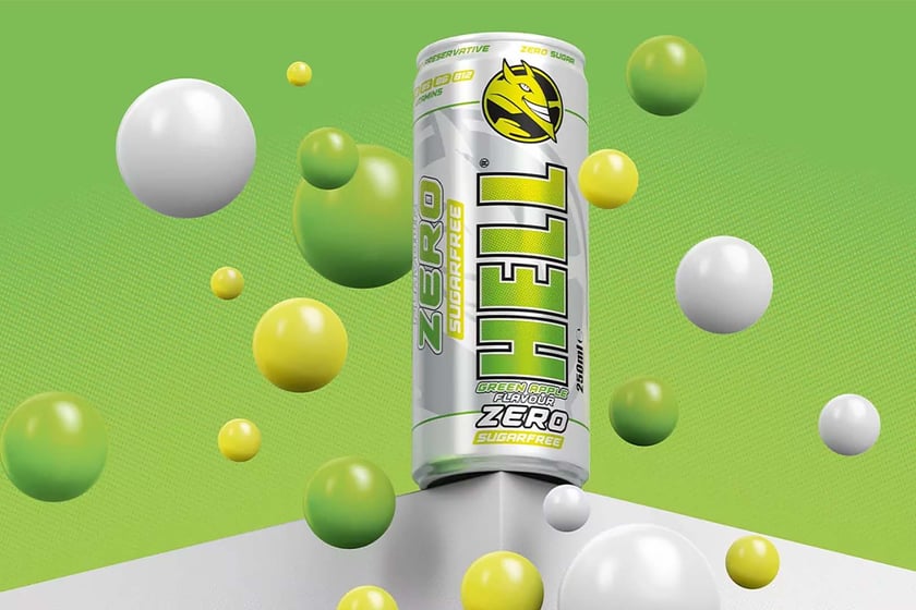 Green Apple Zero Hell Energy Drink